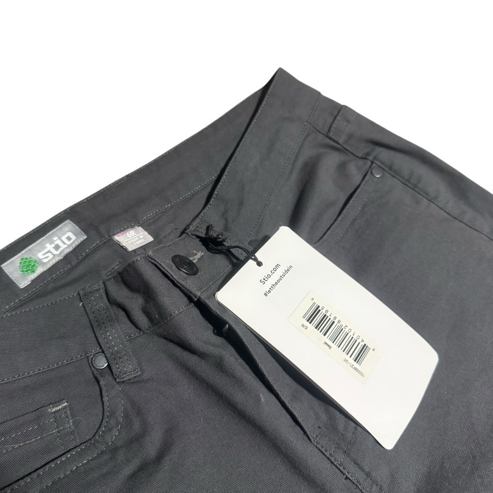 Stio Women's Basalt Rivet Canvas Pants Outdoor Straight Leg Grey Size 6 NWT - Picture 5 of 8